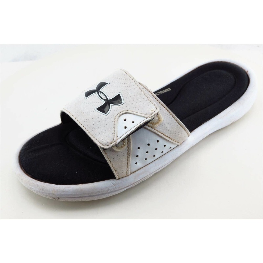 Under armour Size 7 M White Slides Synthetic‎ Men Shoes